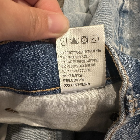 Ofluck Mom Jeans Womens 8 High Rise Distressed Light Blue - Picture 12 of 13